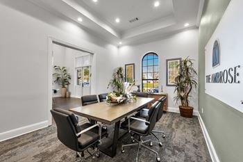 Conference room with tv